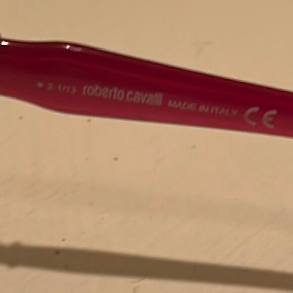 Roberto Cavalli Oval Frame Sunglasses Style RC781S Red Oversized Y2K Luxury Bold